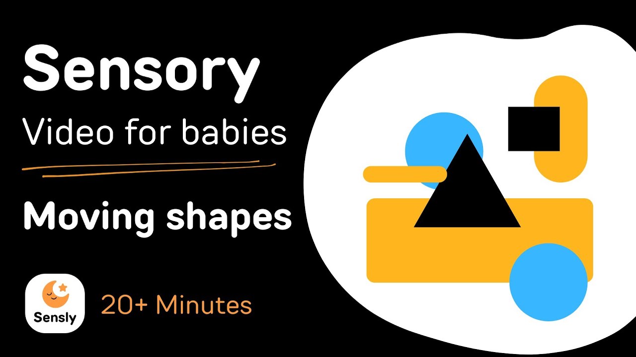 High Contrast Sensory Video for Visual Stimulation - Moving Shapes for ...