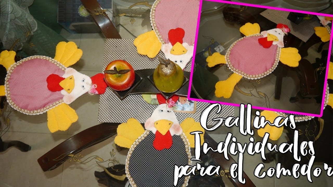 DIY GALLINAS INDIVIDUALES PARA EL COMEDOR!