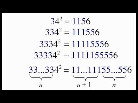 Why You Can Square In Your Head: The Numbers 34, 334, 3334, etc. and 67, 667, 6667, etc.