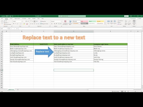 SUBSTITUTE formula in Excel to Replace text in Excel