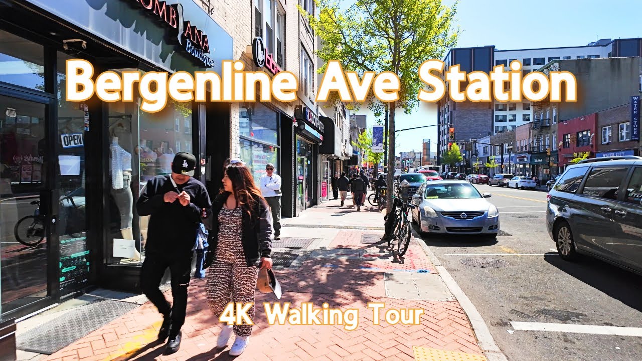 【4K】𝐖𝐀𝐋𝐊 🇺🇸 Bergenline Ave Station in Union City NJ
