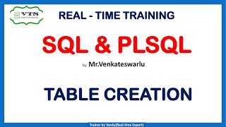 Session - 3: SQL and PLSQL Real - time training || Table creation Profile
