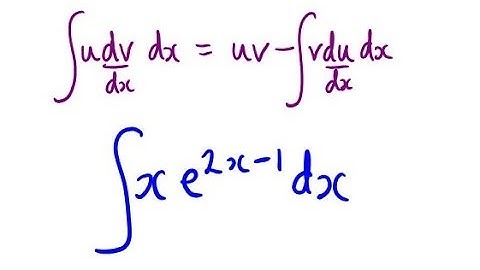 Integration by Parts: Indefinite Integral example