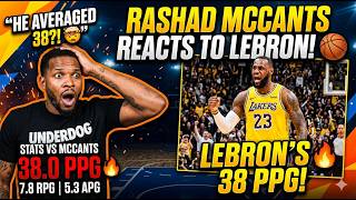 Rashad McCants REACTS to LeBron Averaging 38 PPG Against Him! 🤯