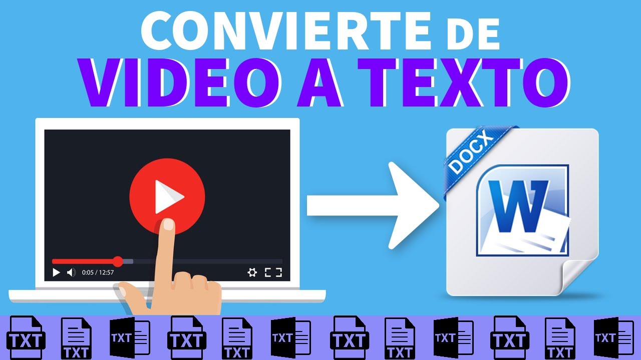 CONVIERTE de AUDIO de Video a TEXTO │ EXTRAER el TEXTO de un VIDEO Sin