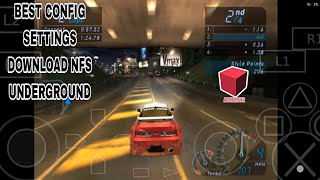 Aethersx2 Best Config Settings NFS UNDERGROUND PS2 Emulator Android Snapdragon processor 