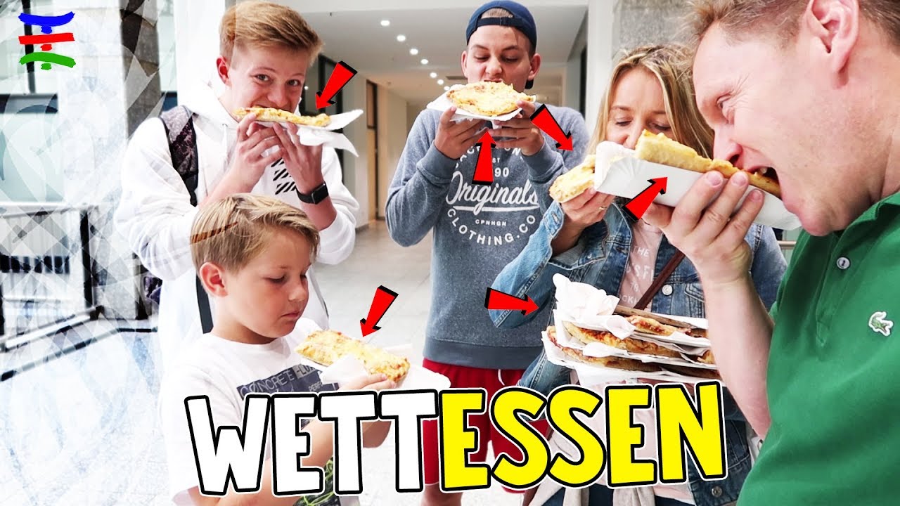 Wer kann SCHNELLER Pizza verschlingen 🍕 Spontane Hand-Pizza Challenge 😁 TipTapTube Family 👨‍👩‍👦‍👦