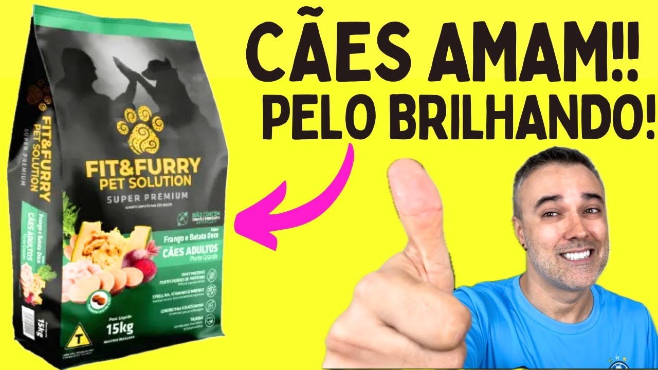 💥Ração FIT&FURRY raças grandes ✅CÃES AMAM e o  PELO FICA BRILHANDO!