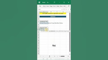 New Excel TEXTSPLIT function  Row wise split #excel #exceltips #textsplit