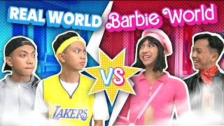 REAL WORLD VS BARBIE WORLD #barbie #barbieworld