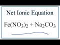 Net Ionic Equations and Solubility