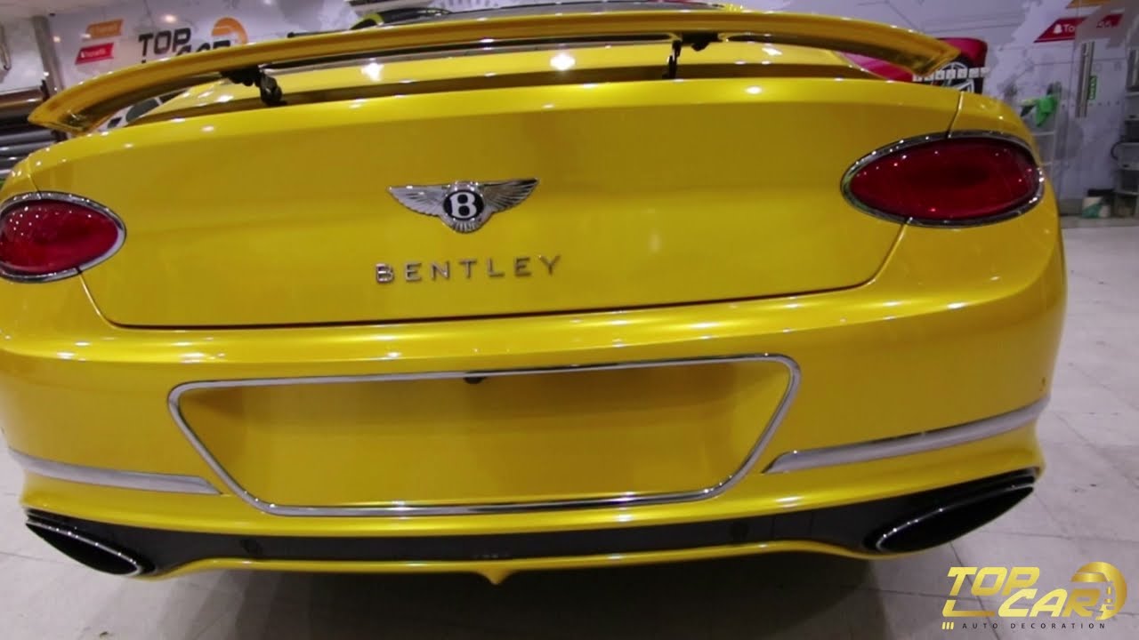 Bentley || Wrapping Car || Vinyl Wrapping || Yellow Satin Gloss || Bentley Wrapping Yellow Satin