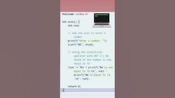 Operator / C Programming / Not equal to