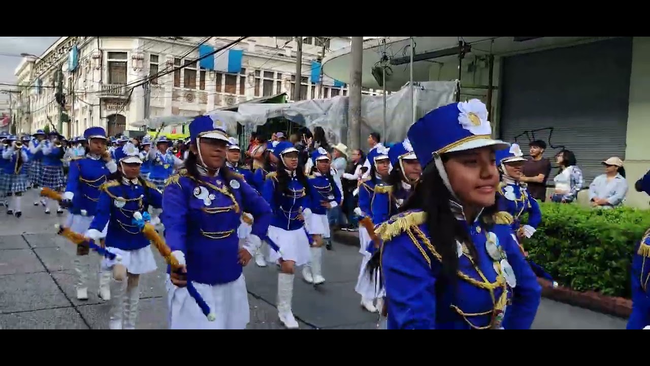 Desfile cívico de la independencia de Guatemala 4K