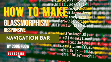 Turn a Glass Morphism Navbar into a Responsive Sidebar | HTML & CSS | CodeFlow Toturial - 02