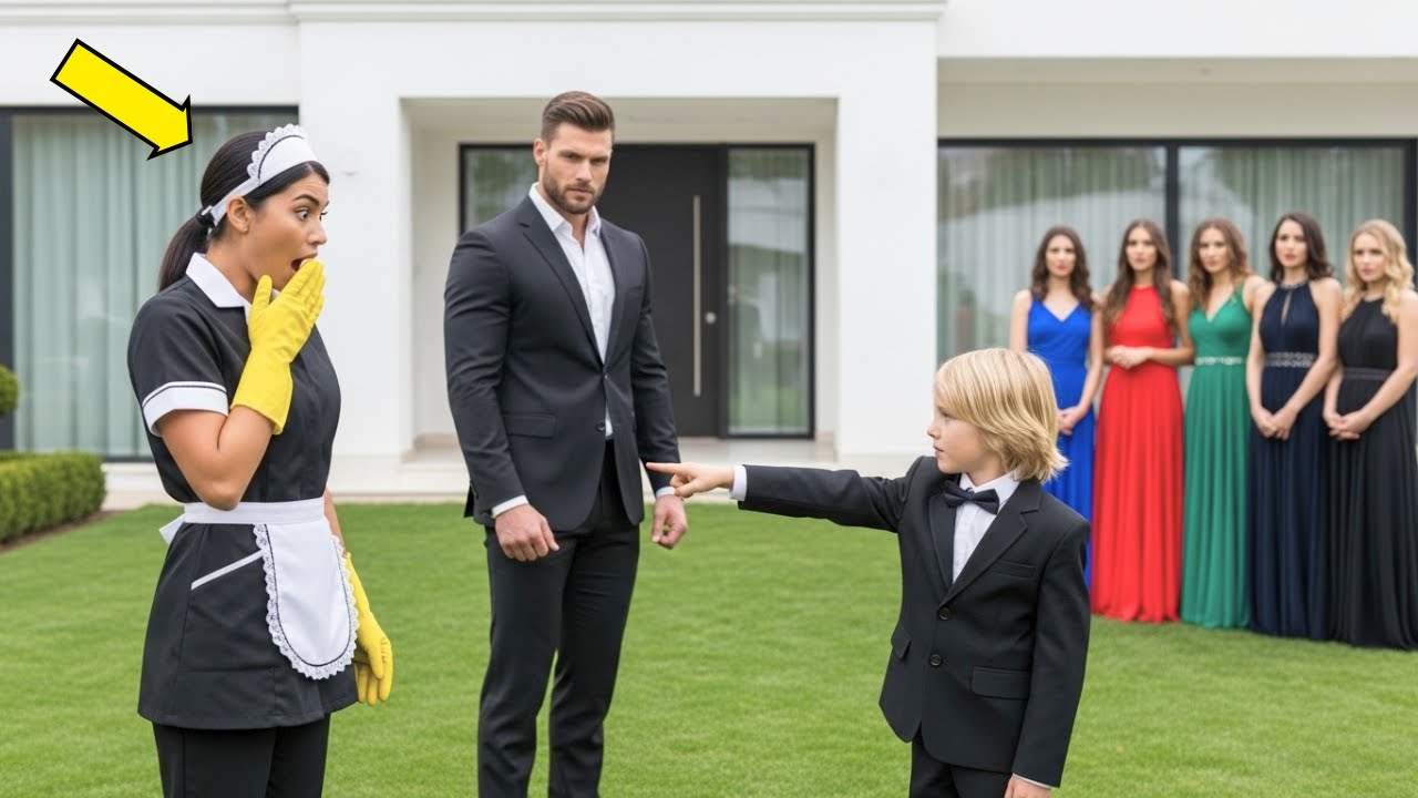 Miliarder kazał swojemu synowi wybrać nową matkę spośród 5 bogatych kobiet... Ale on wybrał biedną s