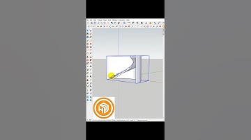 Sketchup Tips - Dựng cầu thang cong trong SketchUp. #sketchup #shorts #drawing #tutorial #designer