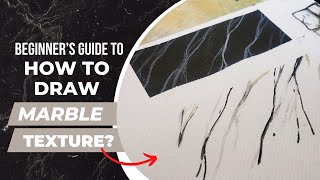 How to draw Marble texture ?#architecture #landscape #texture#watercolour