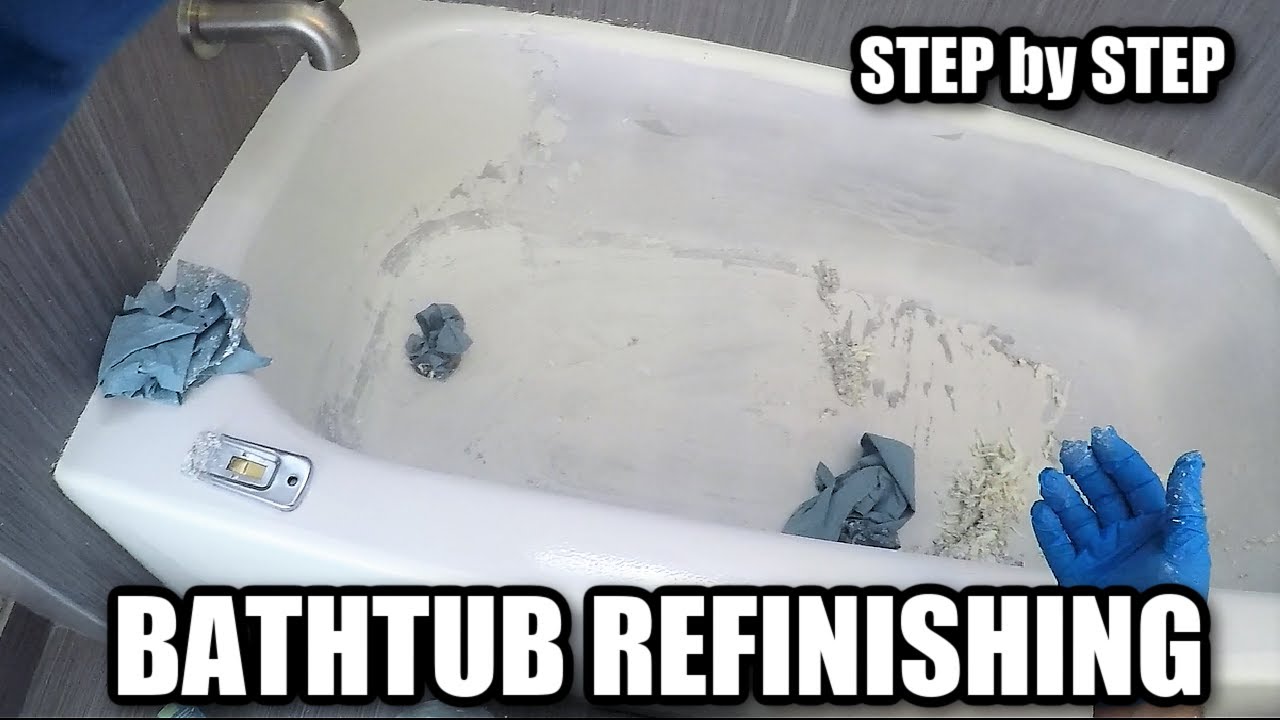 BEFORE & AFTER How to REPAIR and Reglaze a Bathtub Remove Paint