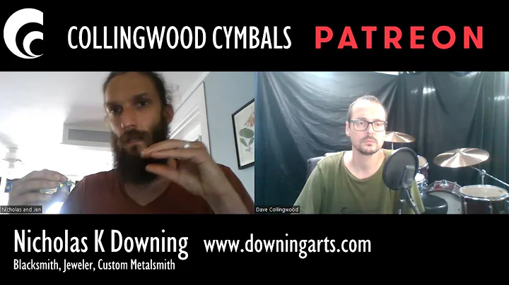 Cymbalsmith Dave Collingwood talks to blacksmith N...