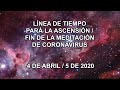 LÍNEA DE TIEMPO PARÁ LA ASCENSIÓN/FIN DE LA MEDITACIÓN DE CORONAVIRUS 4 DE ABRIL/5 DE 202 - Spanish