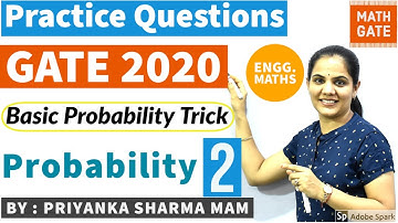 Practice Question I GATE 2020 I Probability I Most Expected GATE 20 Question I GATE Maths