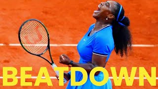 Serena William's DOMINATED FRENCH OPEN MATCHES | SERENA WILLIAMS FANS
