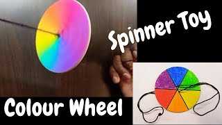 Details HOW TO MAKE SPINNER TOY || COLOUR WHEEL SPINNER TOY News