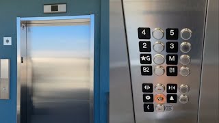 Kone EcoSpace MRL Traction Elevator #1 @ Main Street Cupertino Garage, Cupertino, CA