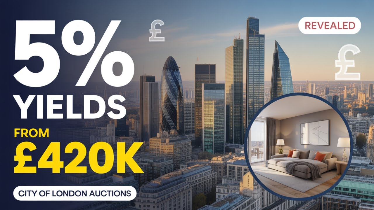 🏛️ CITY OF LONDON Property Auctions: 5% YIELDS + £420k Entry Point! EC Postcodes REVEALED