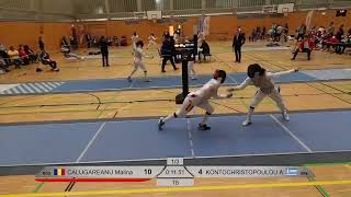 European Olympic Qualifier 2024 Swf - L8 - Malina Calugareanu Rou V A-M Kontochristopoulou Gre