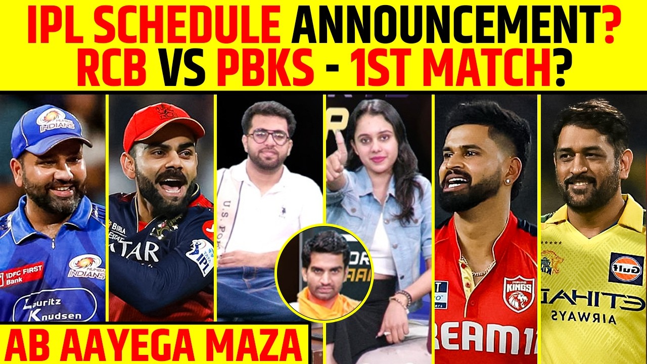 🔴Q&A WITH YAARI: IPL SCHEDULE ANNOUNCED? RCB VS PBKS OPENING MATCH?