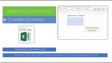 Excel VBA For Beginners - Range Readonly Properties