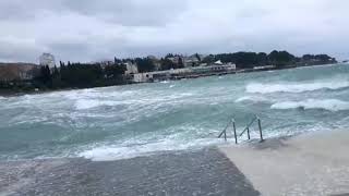 Ciklonalna Plima I Veliki Valovi Juga U Dalmaciji