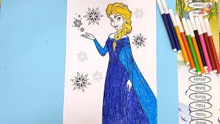 Trò Chơi Tô Màu Công Chúa Elsa - Princess Elsa Coloring Game screenshot 5