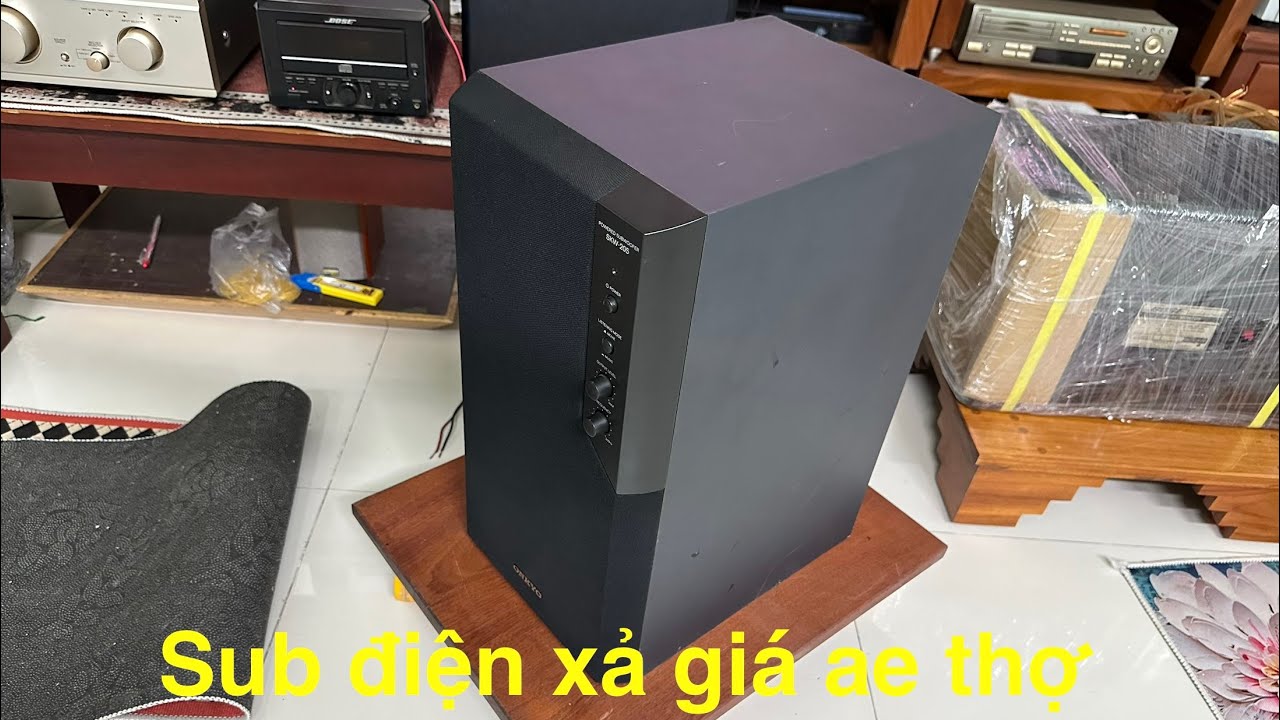 ONKYO SKW-205 Powered Subwoofer, 8-inch Bass, Clearance Price