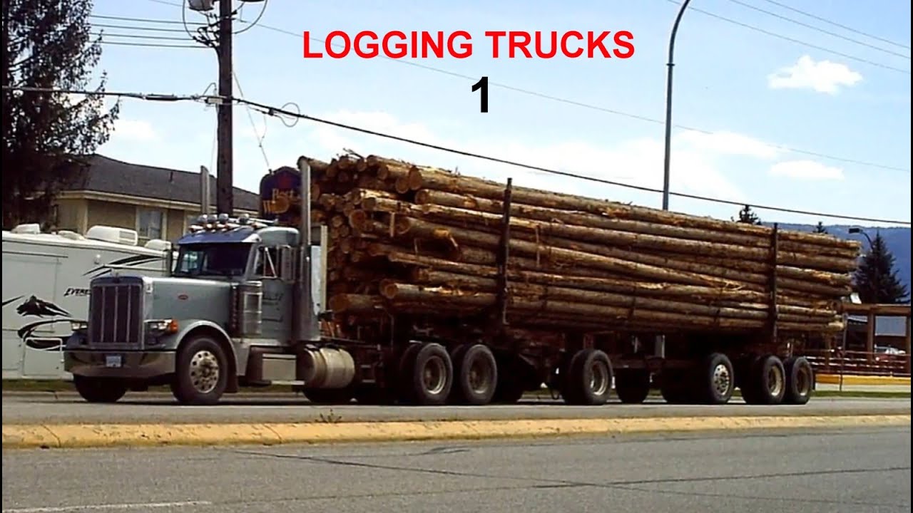 B.C. Logging Trucks 05  Different styles of axle configurations  YouTube