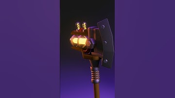 Axe cyberpunk (топор в стиле киберпанк) #blender #3d #cg #gameplay #Axe #cyberpunk #lowpoly #shorts