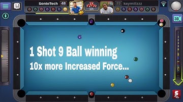 3D Pool Ball Mod-Force Increased 10x | Instant 1 Shot 9 Ball win |Achievement Unlocking | Experiment