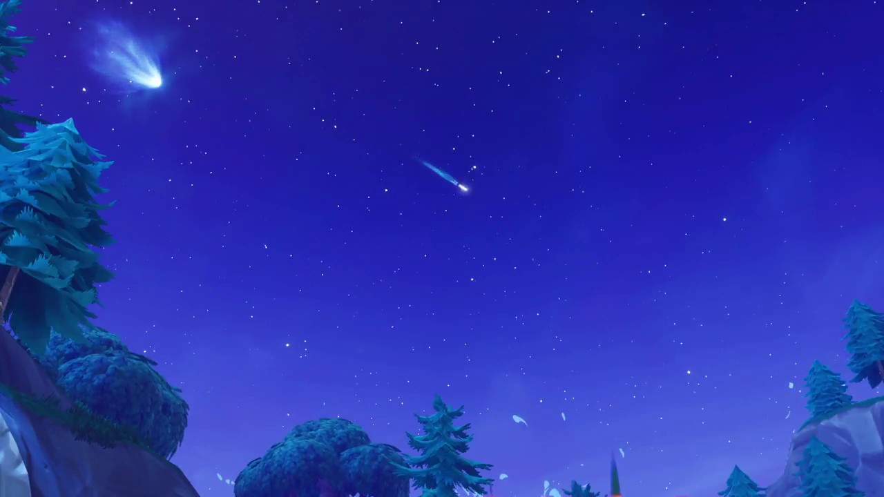 Stars In Fortnite The Sky Shooting Star Spotted In Fortnite Battle Royale Youtube