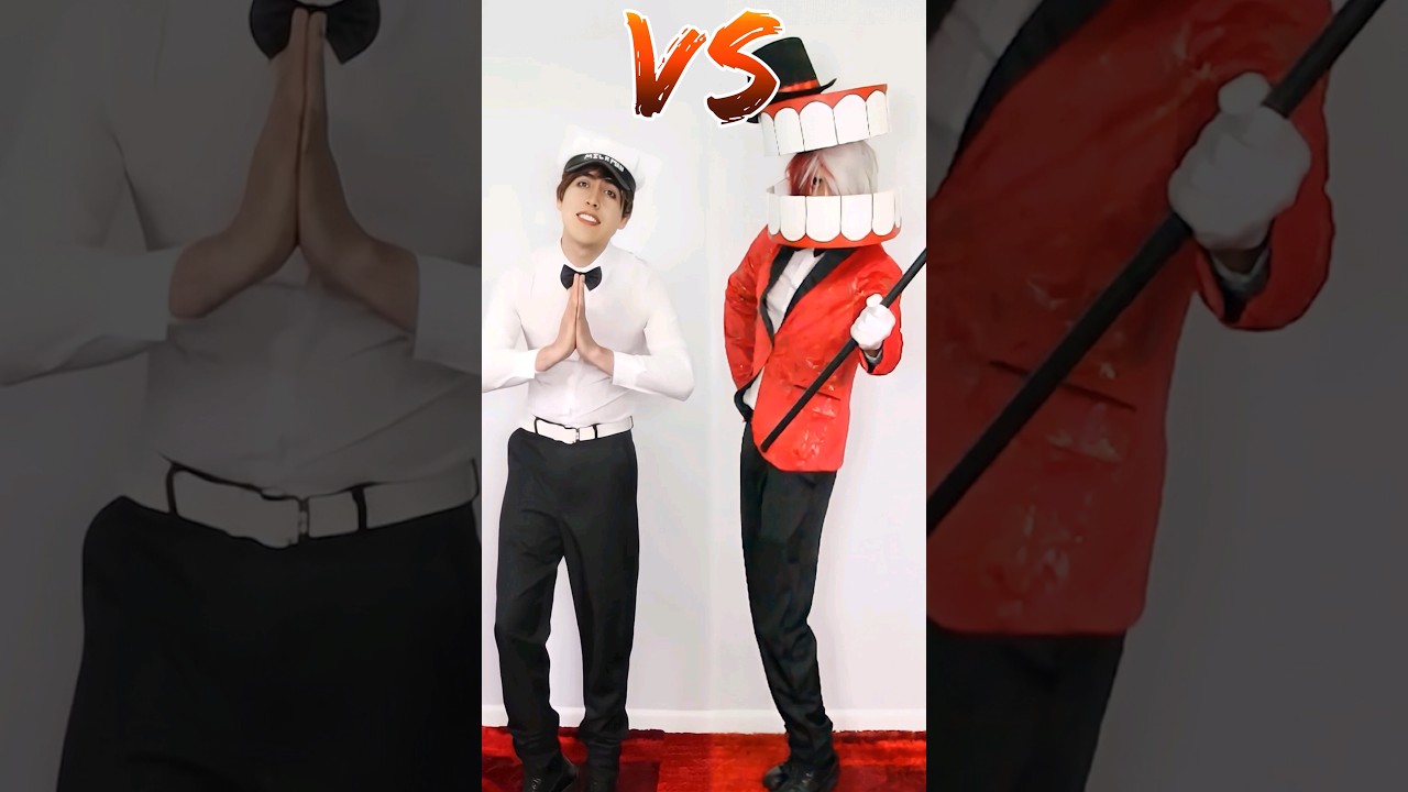CAINE  VS MILKMAN 🎭 WHO WINS? #cosplay