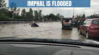 IMPHAL CITY IS TOTALLY FLOODED DUE TO CYCLONE REMAL!