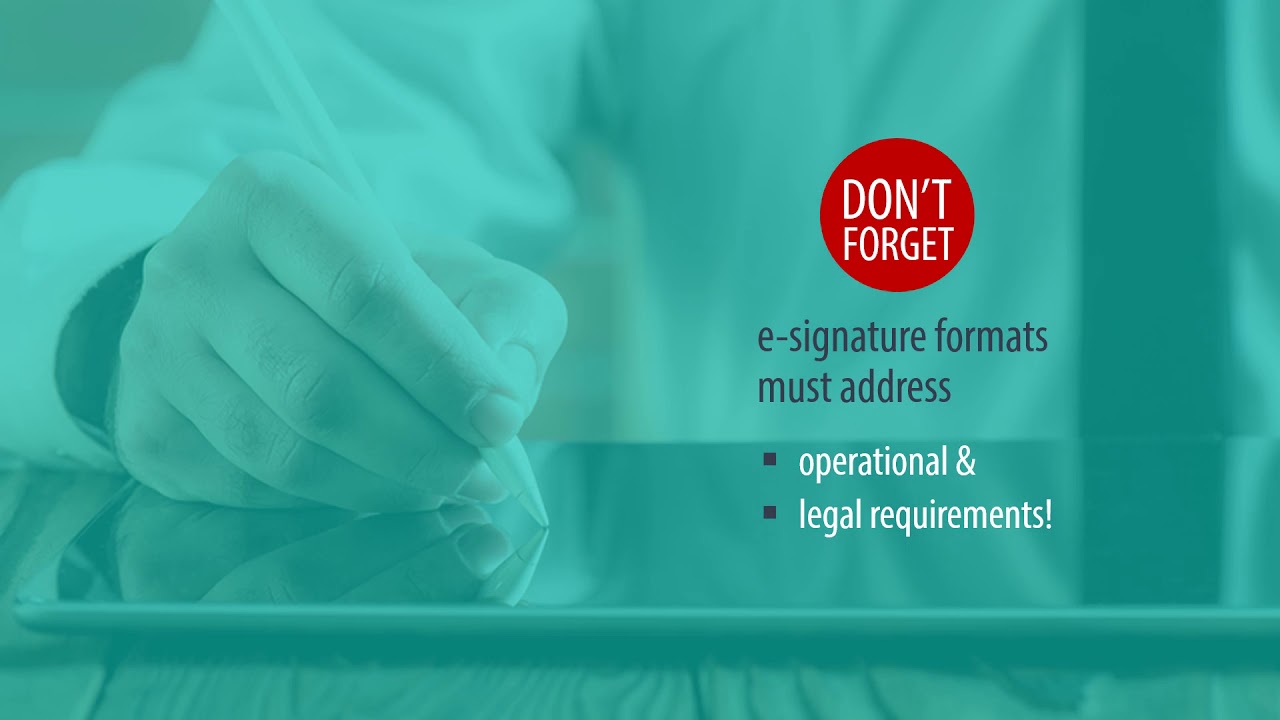 RMS 06 Electronic Signatures - YouTube