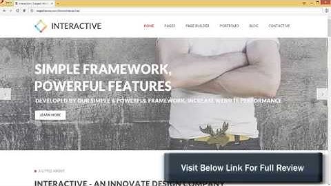Interactive Elegant Creative WordPress Theme Review