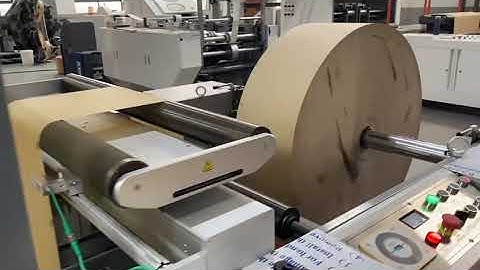 High speed Sharp bottom paper bag making machine for kraft paper,ribbed kraft paper,coated paper etc