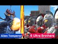 【ウルバト劇中再現】ウルトラ6兄弟 VS テンペラー星人「ウルトラマンタロウ 第34話 ウルトラ6兄弟最後の日! 」より 6 Ultra Brothers VS Alien Temperor