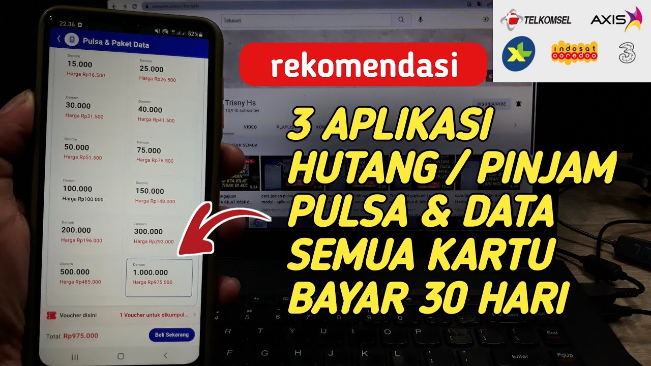 Aplikasi pinjam pulsa bayar nanti ( Semua kartu ) Aplikasi hutang