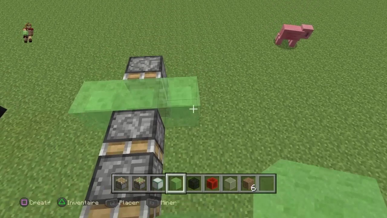 Minecraft tuto: Comment construire une voiture qui avance - YouTube