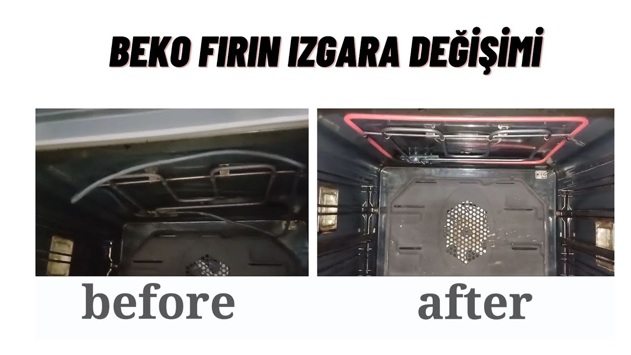 Beko, Ankastre gömme fırın rezistansı, ızgarası nasıl tamir edilir yapılır? Nasil degistirilir?