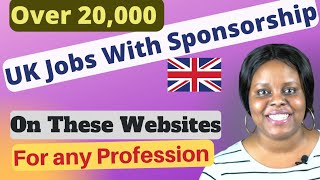 Over 20,000 Uk Jobs With Sponsorship On These Websites For Any Profession/ Top Uk Job Websites screenshot 4